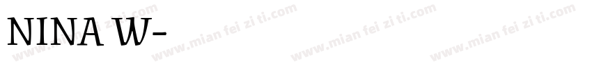 NINA W字体转换